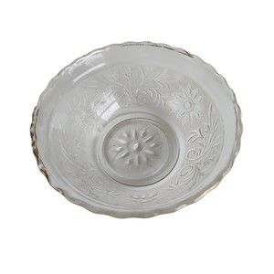 Vintage Indiana Glass Floral Bowl
